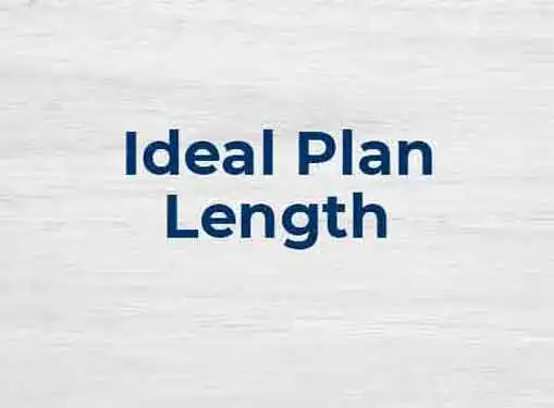 length of a business plan